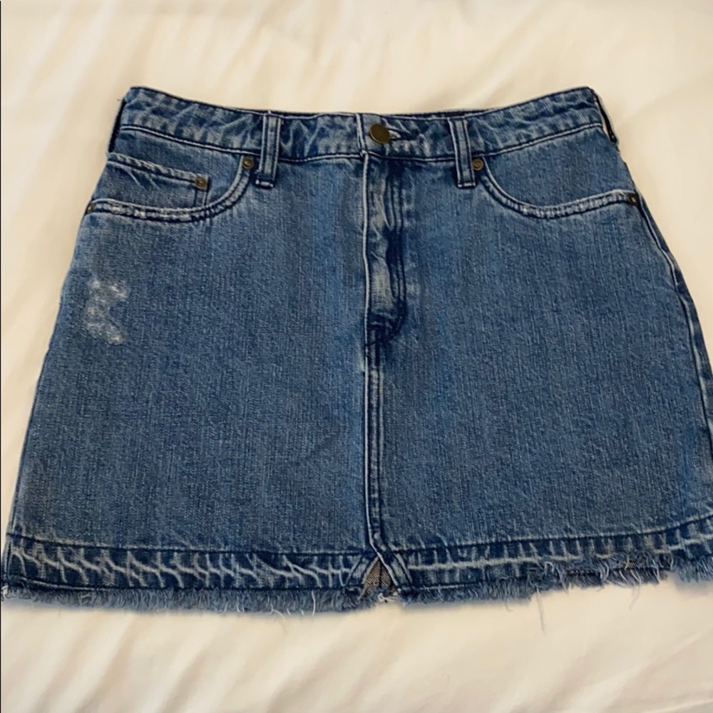 Free People Jean Skirt